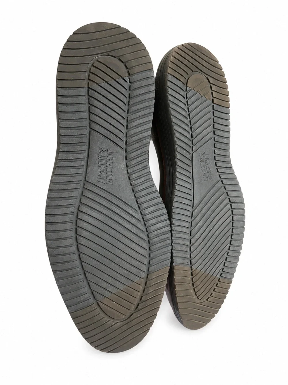 $169 Johnston & Murphy Upton Gray Lace-Up Derby Shoes with Brown Trim